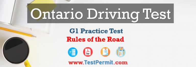 G1 Rules Of The Road Practice Test 2023 Ontario UPDATED 