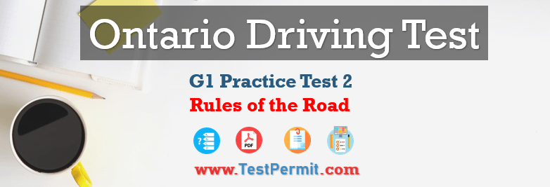 G1 Rules of the Road Practice Test 2023 (50 Questions Answers)