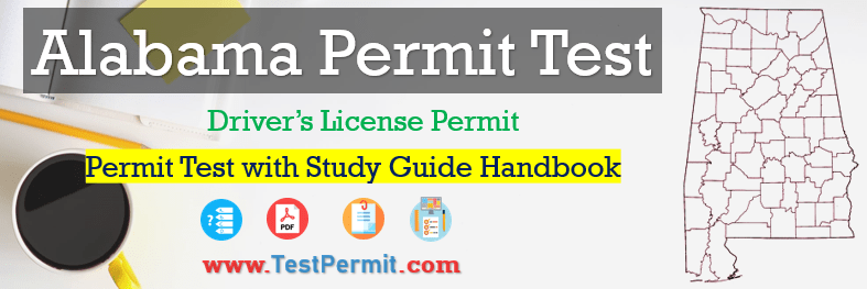 Alabama Permit Test Study Guide Handbook DMV CDL driving Knowledge Test 2024